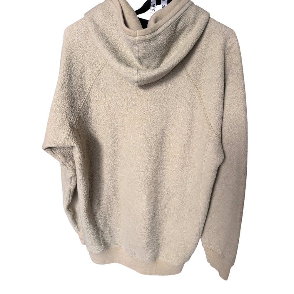 Alo Yoga Sherpa Fleece Pullover Hoodie Sage Green Size L - Picture 2 of 3